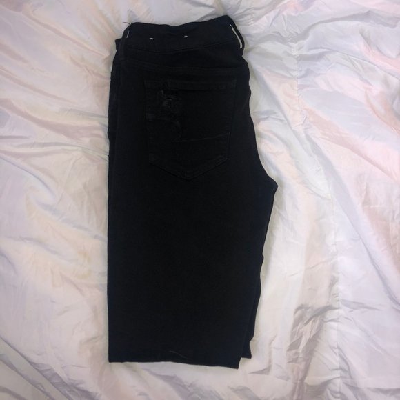 AE Black Jeans (Rip in knees) - Picture 1 of 4